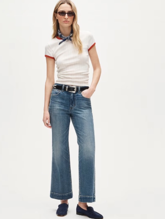 J. Crew Denim - J. Crew Charley Kickout Cropped Jean in Semi-Stretch